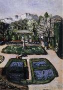 Max Beckmann Garden Landscape in Spring with Mountains oil painting on canvas